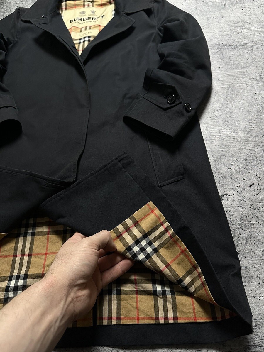 90s 00s BURBERRY ノバチェック trench coat y2k Burberry Trench Coat L 90s 00s Y2k Nova-check Lined Long