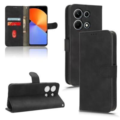 For Infinix Note 30i Skin Feel Magnetic Flip Leather Phone Case Cover Shell