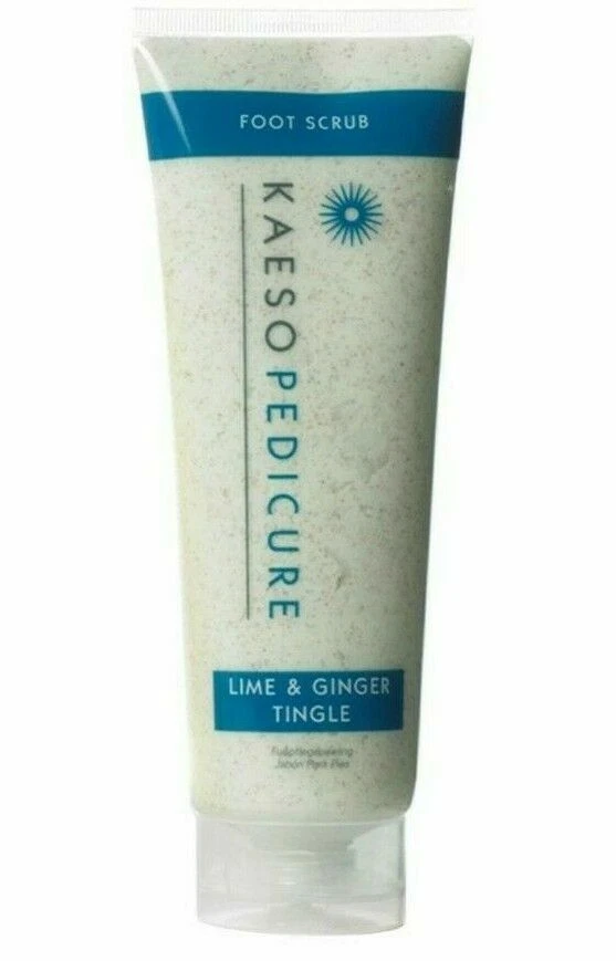 Kaeso Pedicure LIME & GINGER TINGLE Foot Scrub - 250ml TUBE