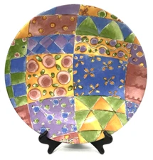 Vintage Sango Sweet Shoppe Chop Plate Serving Platter by Sue Zipkin 12.5"