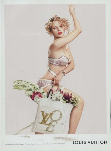 LOUIS VUITTON Magazine Print Ad Advert Lingerie Bra Hosiery Underwear 2007