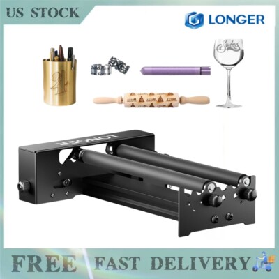 LONGERY-axis Laser Rotary Roller for Laser Engraver Objects Upgrade Kits NEW