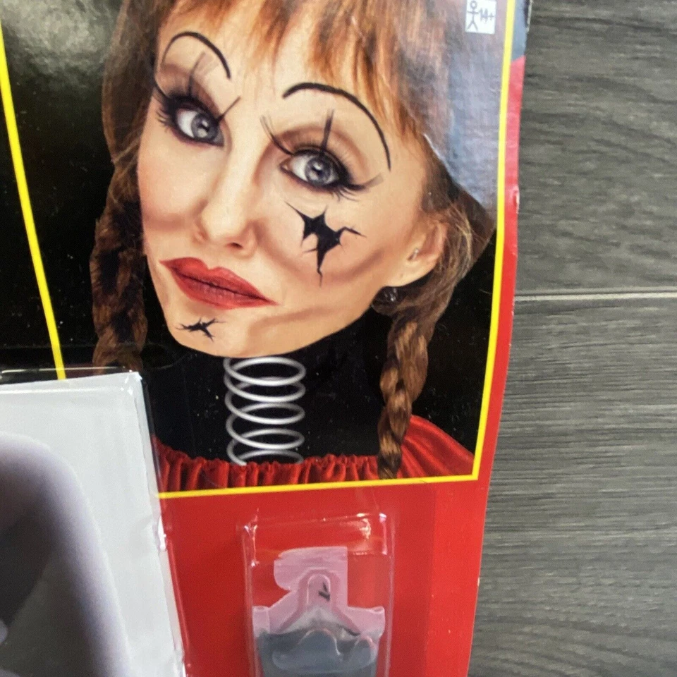 Bobblehead Illusion Tatuaje Arte Maquillaje Kit Halloween Disfraz Vestir Juegos con disfraces Foto 3 de 4