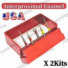 2Kits Dental Polishing Burs Interproximal Enamel Reduction IPR Diamond Bur Grind