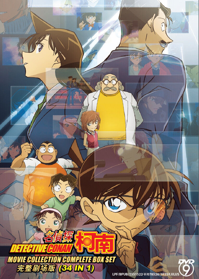 DVD Anime Case Closed - Detective Conan (34 Movies ) English