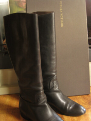 Original Bottega Veneta Hohe Lederstiefel NP 750 Euro, deutsche Größe 41 in OVP!