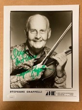Stephane Grappelli Violinist Great Signed 8x10 Photo with JSA Cert.#