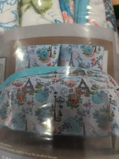 Reversible 3 Piece Full/queen Quilt Set Multi Eiffel Collection Multicolor