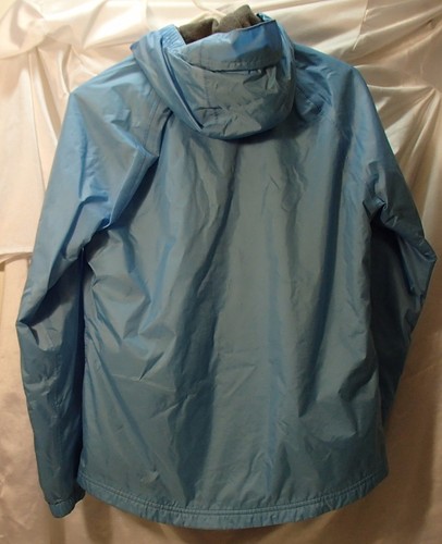 LL Bean hellblaue Discovery Regenjacke/Mantel mit Kapuze Damen Größe XS wasserdicht - Bild 2 von 3
