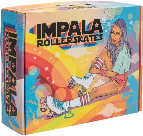 Impala Roller Skates, Pink/Yellow | Classic Quad Skates | All Sizes - 第 4/6 張圖片