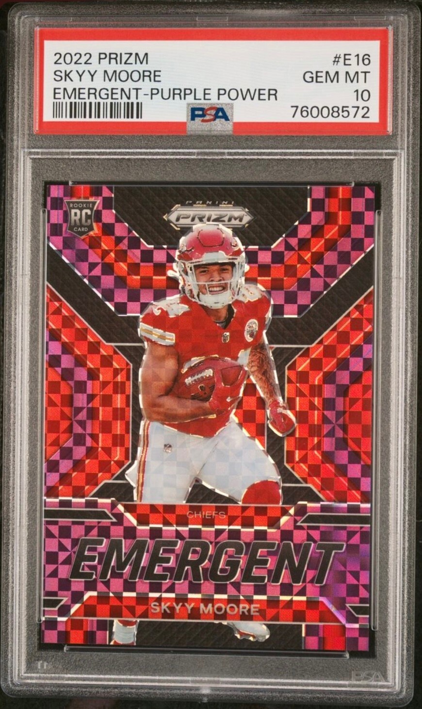 Skyy Moore Panini Prizm Emergent #E16 Purple Power