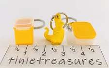 Tupperware Keychain set of 3 New rare fun Tinietreasures