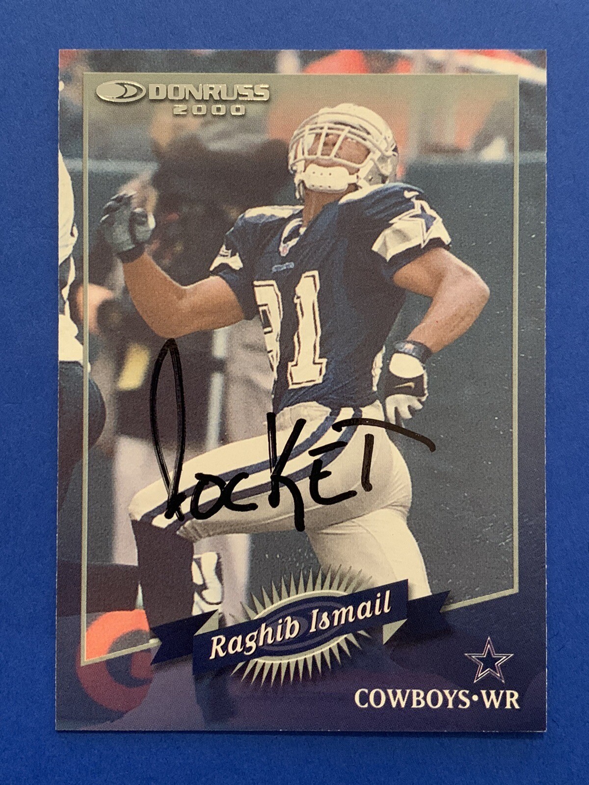 RAGHIB ROCKET ISMAIL (CF HOF) Signed 2000 Donruss #46 Notre Dame Autograph Auto