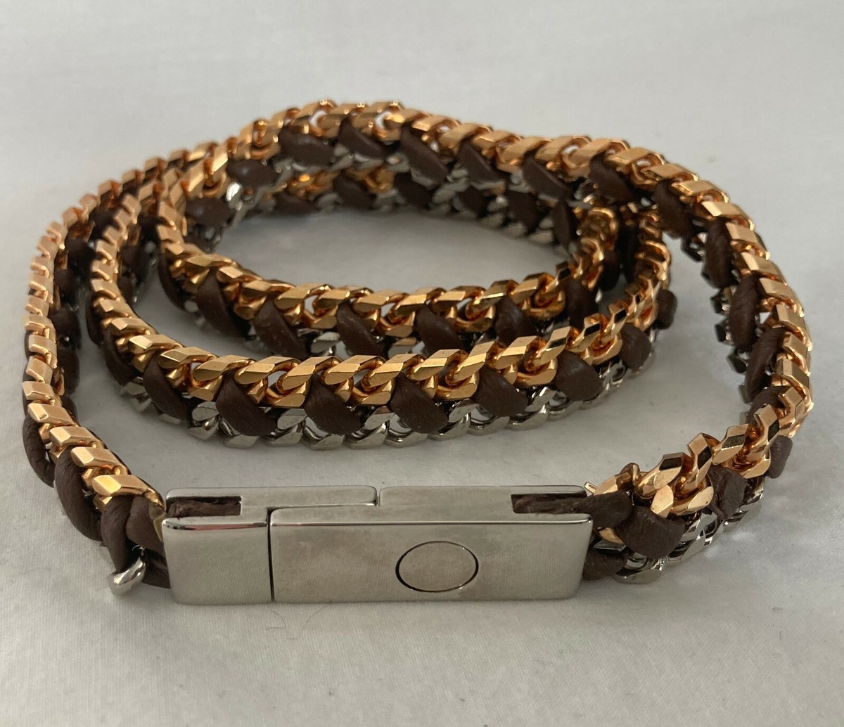 Designer Beige and Gold Women\'s Belt Beige Leather Belt With Gold Metallic Buckle - Timeless  main image 4