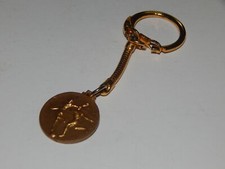 Vintage metal keychain Italy Football Soccer medal 