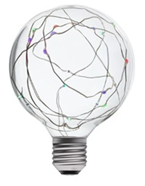 BELL CHRISTMAS DECOR - LED GLOBE ES 125MM 1.5W RGB FAIRY LIGHTS CLEAR NON DIMMING 10K