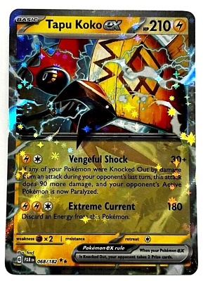 Tapu Koko ex - 068/182 - Double Rare - Pokemon TCG - Paradox Tapu Koko ex - 068/182 - Double Rare - Pokemon TCG - Paradox