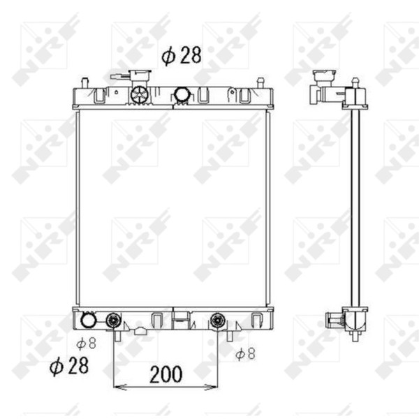 KüHler WasserküHler MotorküHler Passend FüR Nissan Micra II K11 1.4I 16V 1.3I-image