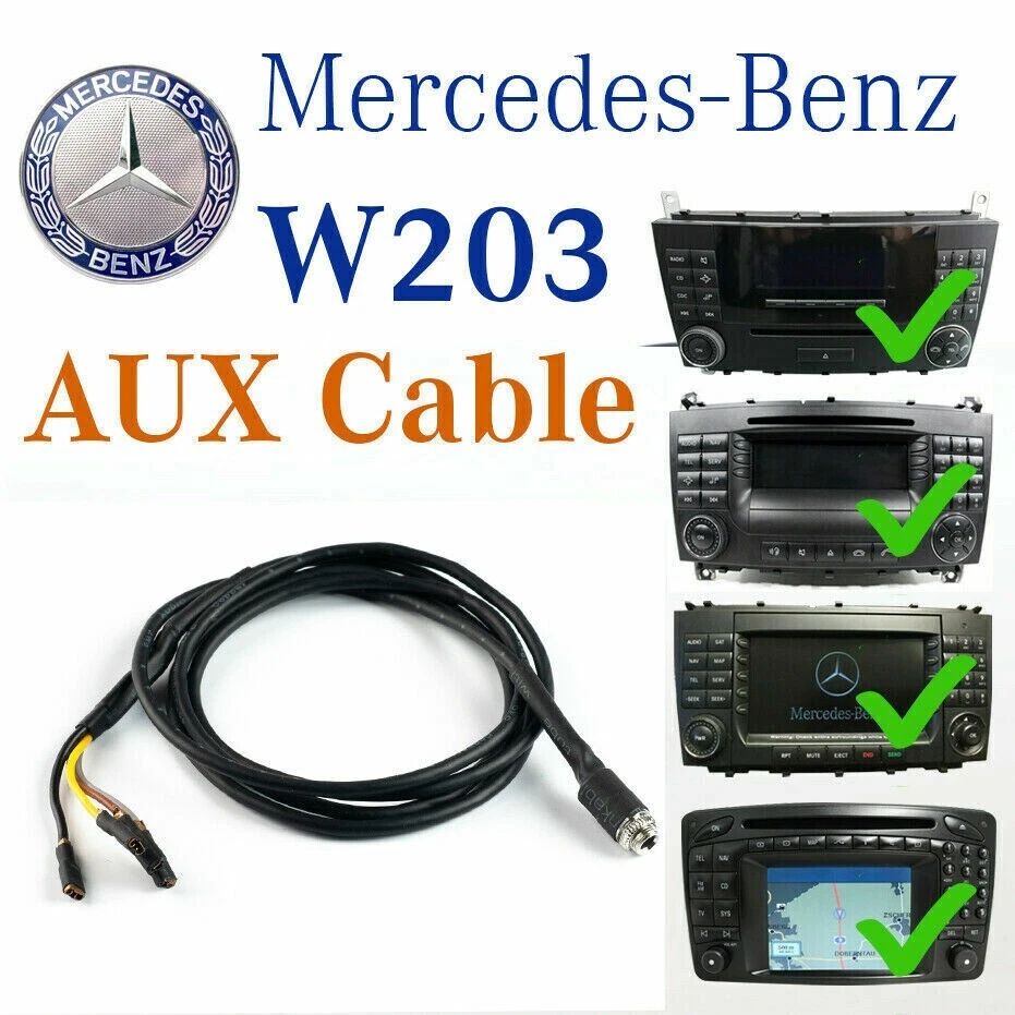 Mercedes C Class AUX Cable A2104405005 Alternative AUX Input Active W203 W209
