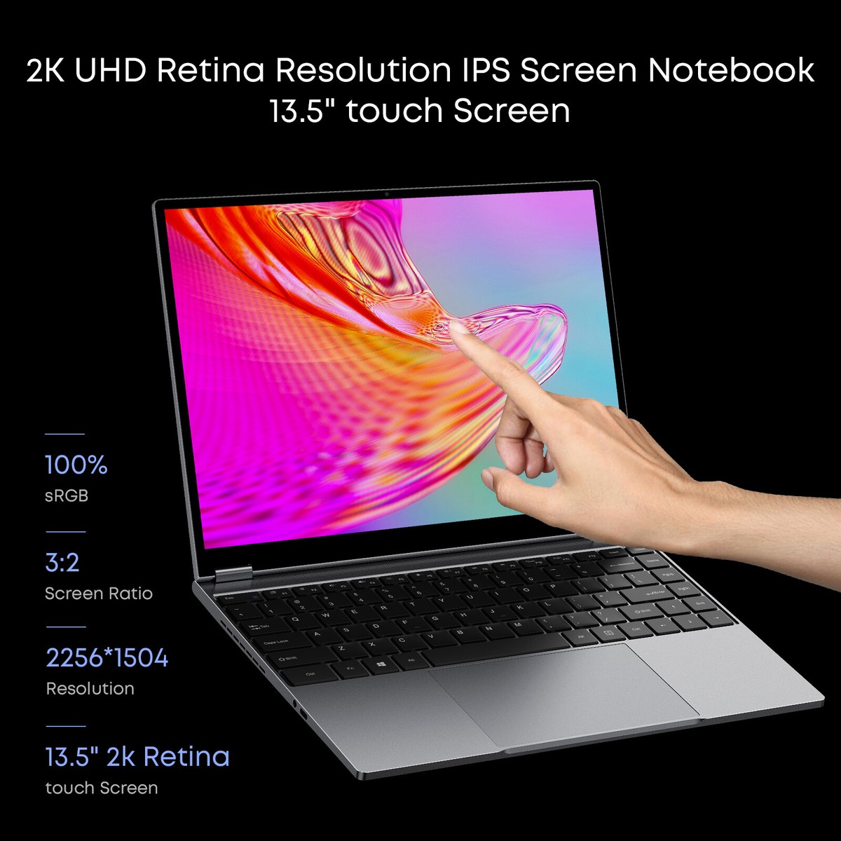CHUWI FreeBook 13.5'' Touchscreen Laptop Intel Celeron N5100