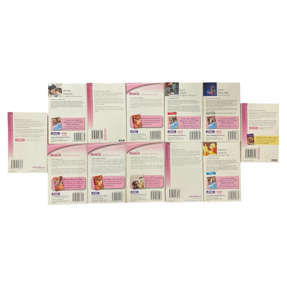 Lote de 12 libros de romance médico Mills & Boon Lucy Clark Marion Lennox paquete a granel Foto 4 de 4