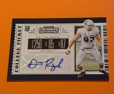 2019 Contenders Draft Dax Raymond College Ticket Rookie Auto RC #152 Utah State