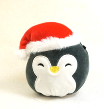 Squishmallows Luna the Penguin Santa Hat Christmas