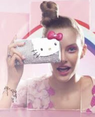 Authentic Swarovski Hello Kitty Clutch.Rare Discontinued. Sanrio X