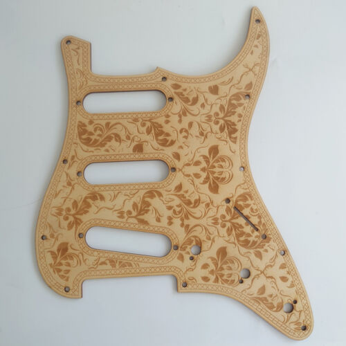 Golpeador de guitarra eléctrica Fender SSS 11 agujeros Strat madera tallada - Imagen 2 de 12