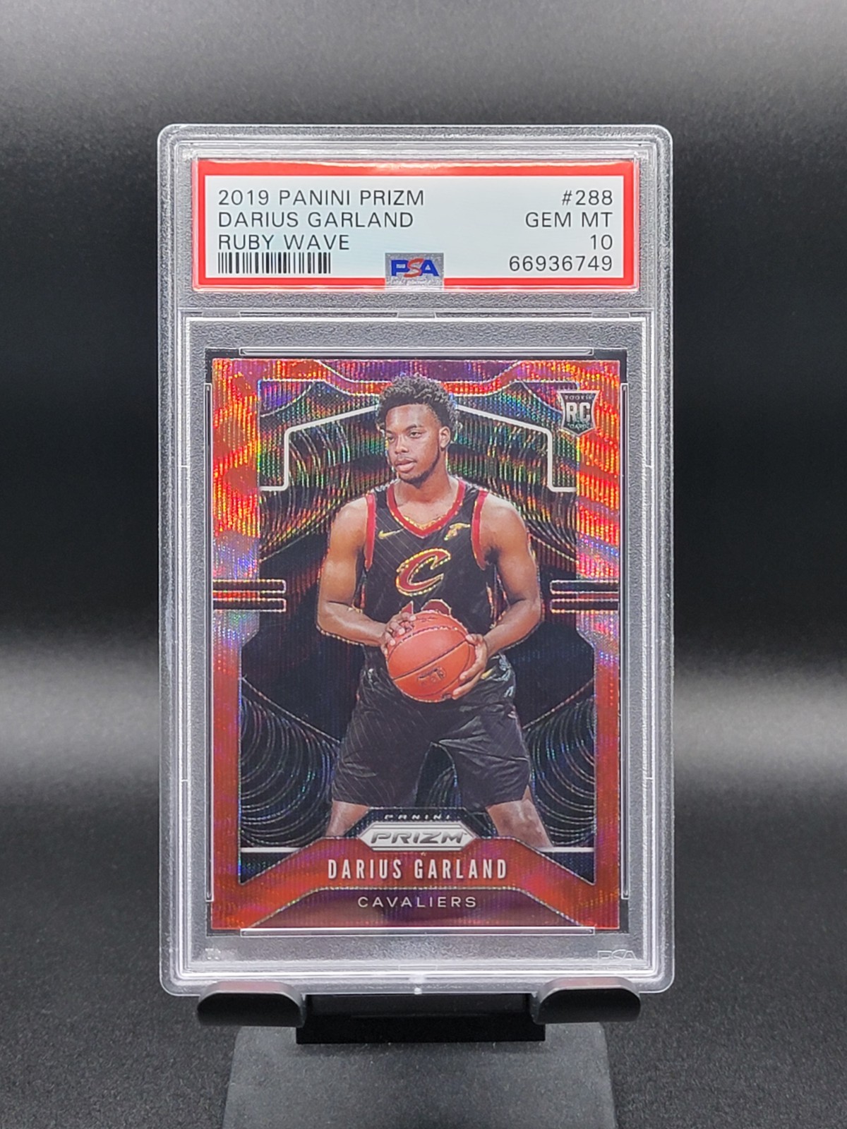 (RC) DARIUS GARLAND ~ 2019-20 Panini Prizm #288 ~ Ruby Wave Prizm ~ PSA 10 💎