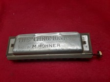 Vintage Harmonica Hohner The Chromonica Key G What a mess For Parts or Repair
