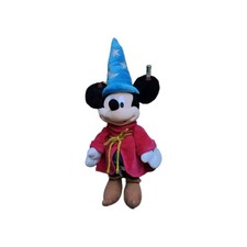 Disney Parks Mickey Mouse Sorcerer's Apprentice Large Plush Fantasia Wizard 22"