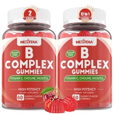 Vitamin B Complex Gummies Vegan Vitamin B Gummies with 2000 mcg Methyl B12