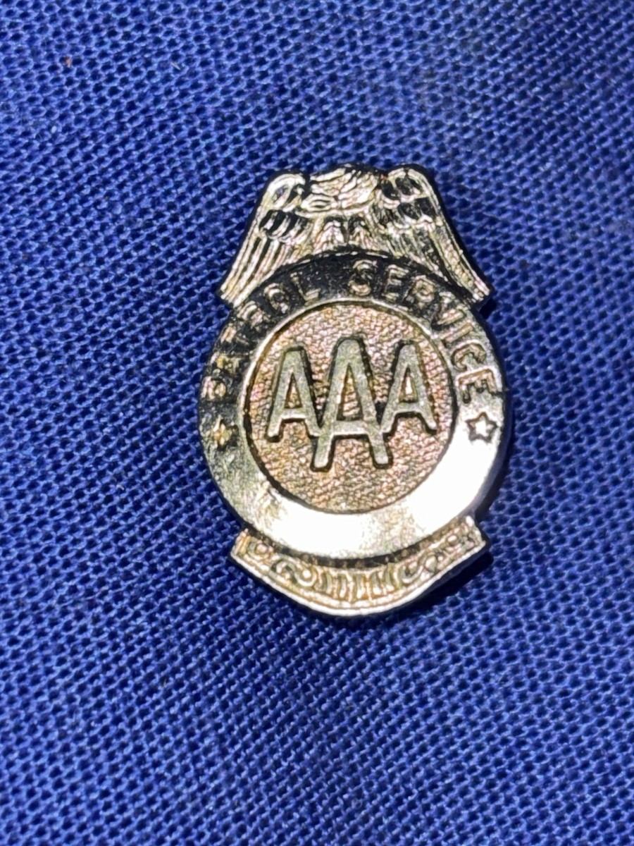 セキュリティ・セーフティ AAA Vintage 1960s AAA School Safety Patrol Service Badge Metal