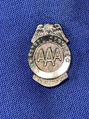 Vintage 1960s AAA School Safety Patrol Service Badge Metal