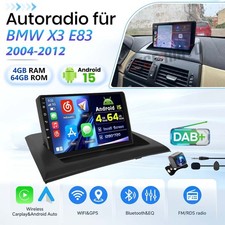 4G+64G Carplay Autoradio Android 15 GPS NAVI WIFI F�r BMW X3 E83 2004-2012 DAB+