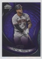 2022 Topps Chrome Black Purple Mini-Diamond Refractor /150 Ketel Marte #42 0s1o