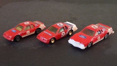 Rare set of 3 vintage Ertl 1/64 Bill Elliott Tbird diecasts MINT condition