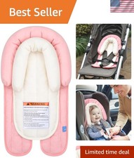 Reversible 2-in-1 Baby Car Seat Insert Cushion for Ultimate Comfort, Pink
