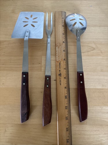 6 Vintage Veri-Sharp Imperial Edelstahl Utensilien Set Servierlöffel Schöpfkelle USA - Bild 5 von 6