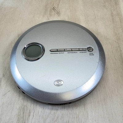 Vintage Durabrand CD-857 Portable CD Player Silver Anti-Skip For Parts Repair