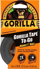 Gorilla Tape To-Go, Double Thick Adhesive, Weather Resistant Shell, Reinforce...