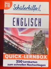 Lernkartensystem  Englisch - Quick-Lernbox  f...