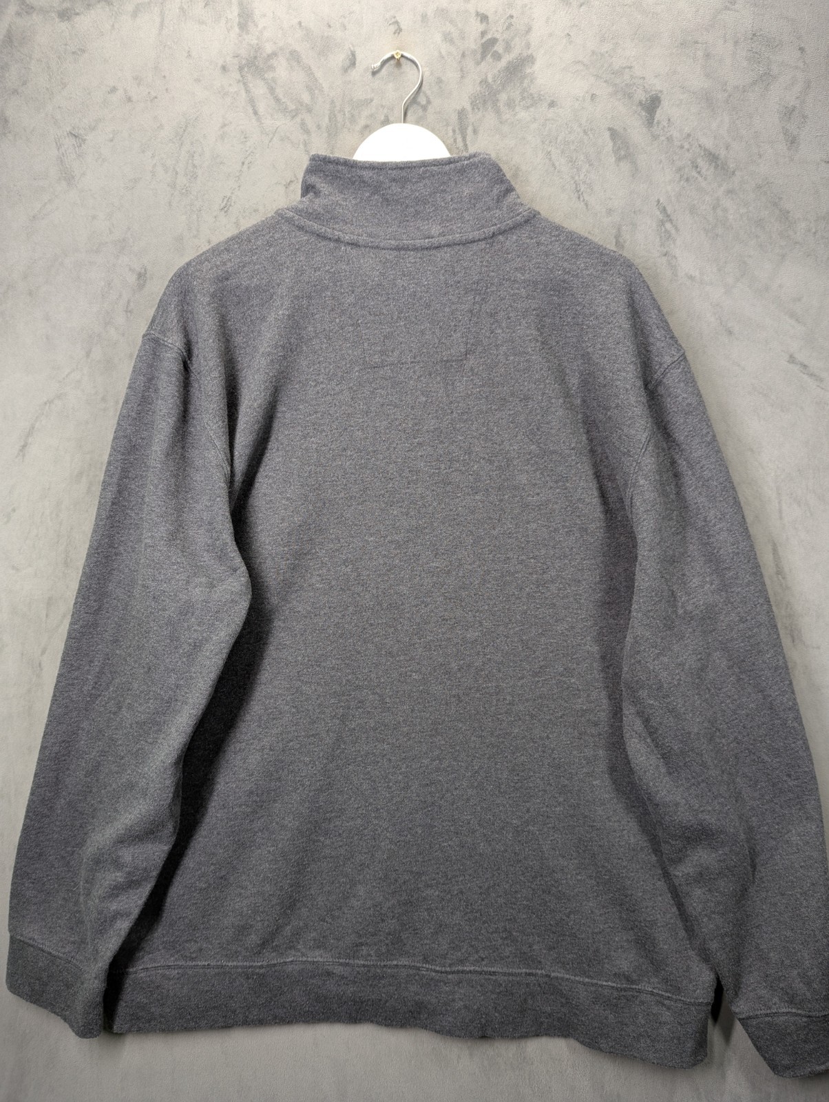 Nautica Men's 1/4 Quarter Zip Sweatshirt Size 2XL Grey Long Sleeve Cotton Mix image 4