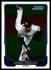 2012 Bowman Chrome Anibal Sanchez Miami Marlins #8