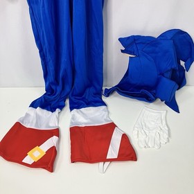 Sonic the Hedgehog Costume Youth Medium 8 Halloween Anime w/ hat and gloves