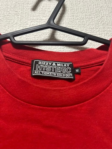 HYSTERIC GLAMOUR HYS Logo T-Shirt Red M - Gem