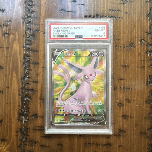 Espeon V graded PSA 8 for sale on eBay