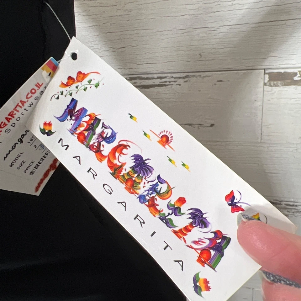 Camiseta sin mangas deportiva MARGARITA cuello redondo negra talla 2 (talla S de EE. UU.) NUEVA CON ETIQUETAS estilo #16200 Foto 4 de 4