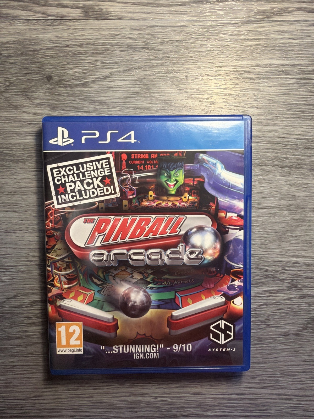 Pinball Arcade (Sony PlayStation 4, 2014) With Game Manual
